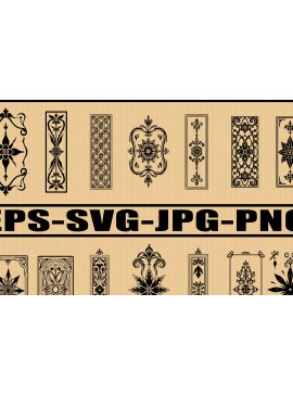 Σετ των 3 Intra απο ξύλο plywood 3mm-4mm πάχος - Διακοσμητικό λουλουδάτο κομμένο πακέτο Δίασταση 20x25 cm INTRAFABR-123821694