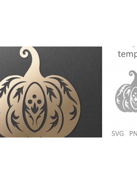 Intra απο ξύλο plywood 3mm-4mm πάχος - Διακοσμητικό φλοράλ κομμένο  κολοκύθας  Δίασταση 30x20 cm INTRAFABR-81425233