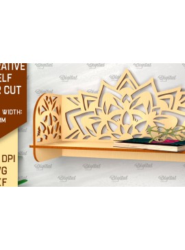 Intra απο ξύλο plywood 3mm-4mm πάχος - Διακοσμητικό ράφι τοίχου λουλουδιών  Δίασταση 30x20 cm INTRAFABR-99619643