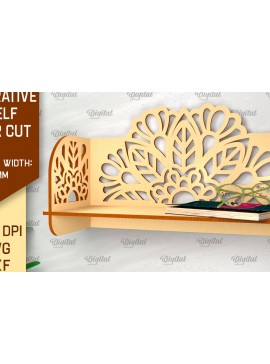 Intra απο ξύλο plywood 3mm-4mm πάχος - Διακοσμητικό ράφι τοίχου λουλουδιών  Δίασταση 30x20 cm INTRAFABR-99620025