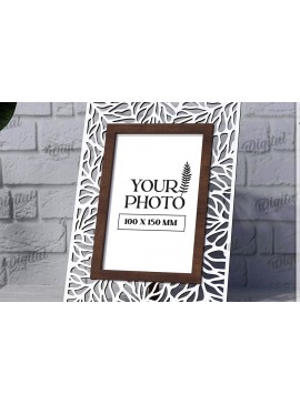 Σετ των 2 Intra απο ξύλο plywood 3mm-4mm πάχος - Διακοσμητικό πλαίσιο κοπής με λέιζερ Δίασταση 20x25 cm INTRAFABR-123829499