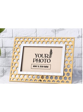 Σετ των 2 Intra απο ξύλο plywood 3mm-4mm πάχος - Διακοσμητικό πλαίσιο κοπής με λέιζερ Δίασταση 20x25 cm INTRAFABR-123832217