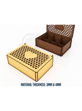 Intra απο ξύλο plywood 3mm-4mm πάχος - Διακοσμητικό κουτί δώρου Αρχεία  Cut Laser Δίασταση 180x120 cm INTRAFABR-119431029