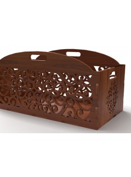 Σετ των 2 Intra απο ξύλο plywood 3mm-4mm πάχος - Διακοσμητικό κουτί δώρου Ξύλινο κουτί κοπής με λέιζερ Δίασταση 15x15 cm INTRAFABR-83158555