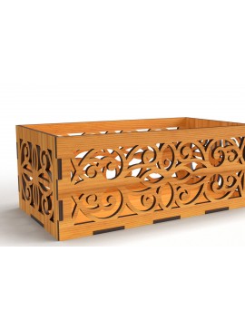 Σετ των 3 Intra απο ξύλο plywood 3mm-4mm πάχος - Διακοσμητικό κουτί δώρου Ξύλινο κουτί κοπής με λέιζερ Δίασταση 6x6 cm INTRAFABR-81434552