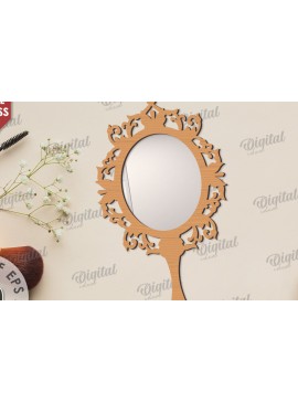 Σετ των 2 Intra απο ξύλο plywood 3mm-4mm πάχος - Διακοσμητικό πλαίσιο καθρέφτη χεριού  Δίασταση 20x25 cm INTRAFABR-109731426
