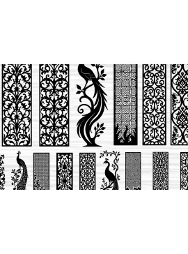 Intra απο ξύλο plywood 3mm-4mm πάχος - Διακοσμητικό Laser Cut Jali και Screen Pan Δίασταση 40x50 cm INTRAFABR-125247588