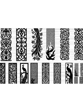 Intra απο ξύλο plywood 3mm-4mm πάχος - Διακοσμητικό Laser Cut Jali και Screen Pan Δίασταση 40x50 cm INTRAFABR-125249972