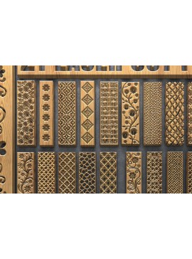 Intra απο ξύλο plywood 3mm-4mm πάχος - Διακοσμητικά αρχεία πάνελ κοπής με λέιζερ Δίασταση 4500x5400 cm INTRAFABR-124676158