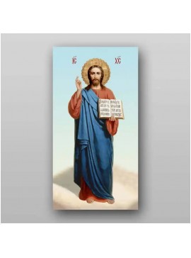 Σετ 2 τεμαχίων – Εικόνα Ορθοδοξίας με περίγραμμα χρυσό σε ξύλο Φλαμουρίας  με  βάση Εικόνα του Ιησού Χριστού - Χειροποίητη Ελληνορθόδοξη , Κρεμαστή πλάκα βυζαντινής τέχνης, χριστιανική τέχνη Διάσταση 15x11 cm (5,9 x 4,3 ίντσες) INTRAEK-21310