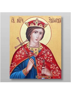 Σετ 2 τεμαχίων – Εικόνα Ορθοδοξίας με περίγραμμα χρυσό σε ξύλο Φλαμουρίας  με  βάση Eduard Martyr, Χειροποίητη Ελληνορθόδοξη , Κρεμαστή πλάκα βυζαντινής τέχνης, χριστιανική τέχνη Διάσταση 15x11 cm (5,9 x 4,3 ίντσες) INTRAEK-21196