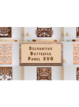 Σετ των 2 Intra απο ξύλο plywood 3mm-4mm πάχος - Διακοσμητικό πάνελ κοπής με λέιζερ  πακέτο Δίασταση 20x20 cm INTRAFABR-92627739