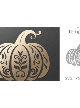 Σετ των 2 Intra απο ξύλο plywood 3mm-4mm πάχος - Διακοσμητικό κομμένο  Mandala Pumpkin  Δίασταση 30x30 cm INTRAFABR-81426424