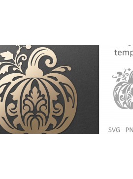 Intra απο ξύλο plywood 3mm-4mm πάχος - Διακοσμητικό κομμένο  Mandala Pumpkin  Δίασταση 30x30 cm INTRAFABR-81426365