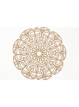 Σετ των 2 Intra απο ξύλο plywood 3mm-4mm πάχος - Διακοσμητικό  Mandala  Papercut Δίασταση 30x30 cm INTRAFABR-24713608