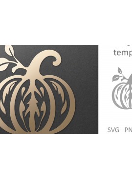 Intra απο ξύλο plywood 3mm-4mm πάχος - Διακοσμητικό περίτεχνο κομμένο  κολοκύθας  Δίασταση 30x20 cm INTRAFABR-81424299