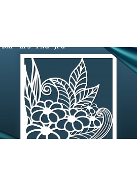 Intra απο ξύλο plywood 3mm-4mm πάχος -  με λέιζερ διακοσμητικά πάνελ. Δίασταση 40x50 cm INTRAFABR-28282798