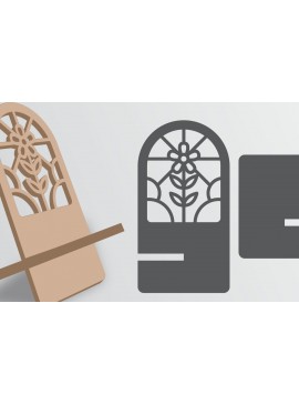 Σετ των 2 Intra απο ξύλο plywood 3mm-4mm πάχος - Διακοσμητική θήκη τηλεφώνου Lasercut Δίασταση 30x20 cm INTRAFABR-119953274