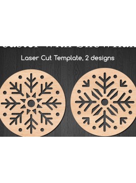 Intra απο ξύλο plywood 3mm-4mm πάχος - Διακοσμητικά Στρογγυλά Χριστουγεννιάτικα Σουβέρ  Δίασταση 40x50 cm INTRAFABR-109760893