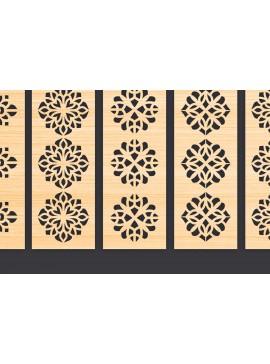 Σετ των 3 Intra απο ξύλο plywood 3mm-4mm πάχος - Διακοσμητικό  Laser Cut Panel Wall Dec Δίασταση 6x6 cm INTRAFABR-86094968