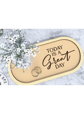 Σετ των 2 Intra απο ξύλο plywood 3mm-4mm πάχος - Διακοσμητικό Δίσκο Γάμου Σχέδιο κοπής με λέιζερ Δίασταση 20x20 cm INTRAFABR-108837602