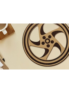 Σετ των 3 Intra απο ξύλο plywood 3mm-4mm πάχος - Διακοσμητικός Ξυλοκόψιμο Σουβέρ  Δίασταση 4x4 cm INTRAFABR-101711821