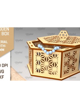 Σετ των 2 Intra απο ξύλο plywood 3mm-4mm πάχος - Διακοσμητικό Ξύλινο Κουτί Δώρου Κοπή Laser Δίασταση 15x15 cm INTRAFABR-97006937