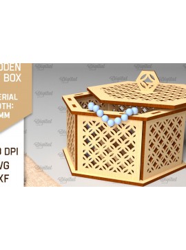 Σετ των 3 Intra απο ξύλο plywood 3mm-4mm πάχος - Διακοσμητικό Ξύλινο Κουτί Δώρου Κοπή Laser Δίασταση 15x15 cm INTRAFABR-97007697