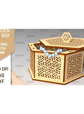 Σετ των 2 Intra απο ξύλο plywood 3mm-4mm πάχος - Διακοσμητικό Ξύλινο Κουτί Δώρου Κοπή Laser Δίασταση 15x15 cm INTRAFABR-97007827