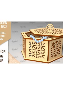 Σετ των 2 Intra απο ξύλο plywood 3mm-4mm πάχος - Διακοσμητικό Ξύλινο Κουτί Δώρου Κοπή Laser Δίασταση 15x15 cm INTRAFABR-97007855