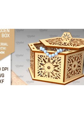 Σετ των 3 Intra απο ξύλο plywood 3mm-4mm πάχος - Διακοσμητικό Ξύλινο Κουτί Δώρου Κοπή Laser Δίασταση 15x15 cm INTRAFABR-97007981