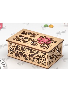 Σετ των 2 Intra απο ξύλο plywood 3mm-4mm πάχος - Διακοσμητικό Ξύλινο Κουτί Δώρου Κοπή Laser Δίασταση 15x15 cm INTRAFABR-115294735