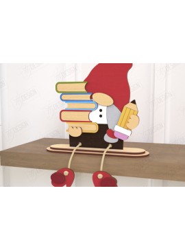 Σετ των 2 Intra απο ξύλο plywood 3mm-4mm πάχος - Διακοσμητικό Ξύλινο Gnome |Καθιστό Ειδώλιο Δίασταση 20x20 cm INTRAFABR-120416019