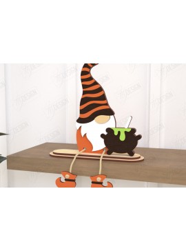 Σετ των 2 Intra απο ξύλο plywood 3mm-4mm πάχος - Διακοσμητικό Ξύλινο Gnome |Καθιστό Ειδώλιο Δίασταση 20x20 cm INTRAFABR-120416052