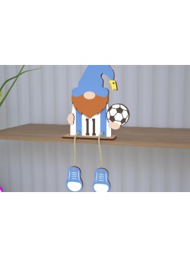 Σετ των 2 Intra απο ξύλο plywood 3mm-4mm πάχος - Διακοσμητικό Ξύλινο Gnome |Καθιστό Ειδώλιο Δίασταση 20x20 cm INTRAFABR-113988247