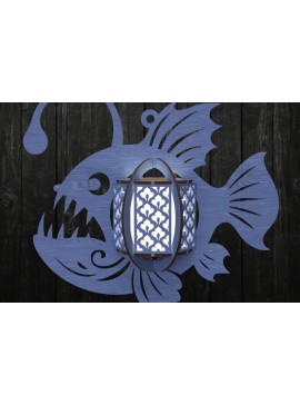 Intra απο ξύλο plywood 3mm-4mm πάχος - Deep Sea Anglerfish Lantern  Δίασταση 30x20 cm INTRAFABR-121274054