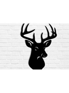 Intra απο ξύλο plywood 3mm-4mm πάχος - Deer Head Laser Cut, Deer Head  Δίασταση 40x50 cm INTRAFABR-118461318