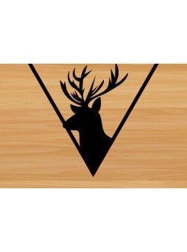 Intra απο ξύλο plywood 3mm-4mm πάχος - Deer Hunting File Cut Laser Art Wall Art  Δίασταση 40x50 cm INTRAFABR-67715711