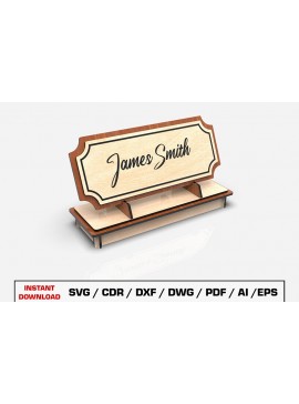 Intra απο ξύλο plywood 3mm-4mm πάχος -  κοπής λέιζερ πινακίδας γραφείου Δίασταση 30x20 cm INTRAFABR-105073272