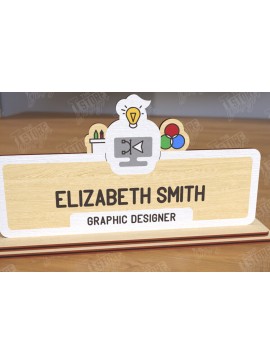 Σετ των 2 Intra απο ξύλο plywood 3mm-4mm πάχος - Επιτραπέζιο πινακίδα κοπής με λέιζερ | Πινακίδα ονόματος Δίασταση 30x20 cm INTRAFABR-121984911