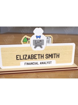 Intra απο ξύλο plywood 3mm-4mm πάχος - Επιτραπέζιο πινακίδα κοπής με λέιζερ | Πινακίδα ονόματος Δίασταση 30x20 cm INTRAFABR-121984913