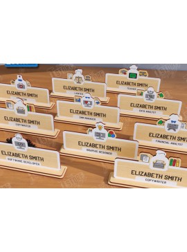 Σετ των 2 Intra απο ξύλο plywood 3mm-4mm πάχος - Πινακίδες γραφείου Πακέτο κοπής με λέιζερ | CNC Δίασταση 30x20 cm INTRAFABR-122102214