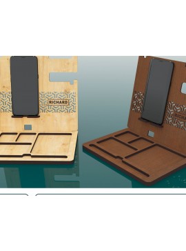 Σετ των 2 Intra απο ξύλο plywood 3mm-4mm πάχος - Desk Organizer Αρχεία  Cut Laser Δίασταση 220x170 cm INTRAFABR-66014838