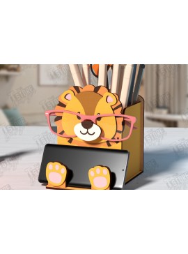 Σετ των 2 Intra απο ξύλο plywood 3mm-4mm πάχος - Desk Organizer Laser Cut | Θήκη γραφείου Δίασταση 30x20 cm INTRAFABR-123746883