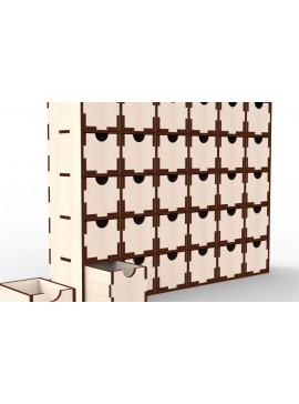 Σετ των 2 Intra απο ξύλο plywood 3mm-4mm πάχος - Desktop Organizer   κοπής με λέιζερ Δίασταση 30x20 cm INTRAFABR-111162947