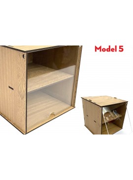 Σετ των 2 Intra απο ξύλο plywood 3mm-4mm πάχος - Desktop Organizer , Hobby Storage Box Δίασταση 15x15 cm INTRAFABR-65815708