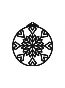 Σετ των 3 Intra απο ξύλο plywood 3mm-4mm πάχος - Λεπτομερές μοτίβο νιφάδας χιονιού για σκουλαρίκια κομμένα με λέιζερ Δίασταση 3x3 cm INTRAFABR-28938753