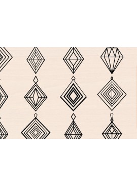 Σετ των 3 Intra απο ξύλο plywood 3mm-4mm πάχος - Ξύλινα σκουλαρίκια  σε σχήμα διαμαντιού Δίασταση 3x3 cm INTRAFABR-110206016