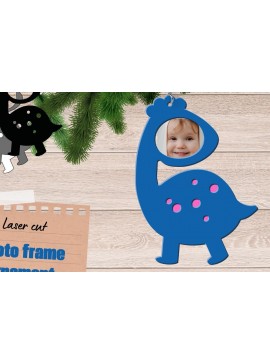 Σετ των 2 Intra απο ξύλο plywood 3mm-4mm πάχος - Κορνίζα Dinosaur για Laser Cut  Δίασταση 20x25 cm INTRAFABR-83262002