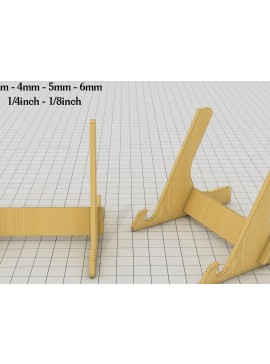 Σετ των 2 Intra απο ξύλο plywood 3mm-4mm πάχος - Πιατοθήκη πλαισίου πιάτων /   καβαλέτο Δίασταση 30x20 cm INTRAFABR-39960493